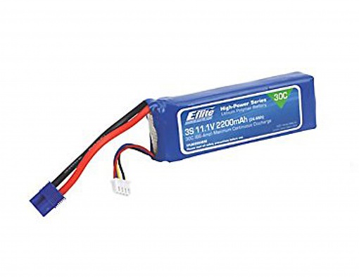 E-flite - Batterie Lipo 2200mAh 3S 11.1V 30C EC3