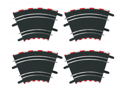 Carrera GO Virages relevés 1/45° (4 pcs)