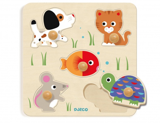Djeco – Puzzle en bois Bulle & Co