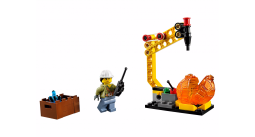 Lego L'hélicoptère d'approvisionnement du volcan – Image 4