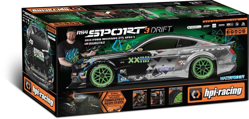 HPI Racing - RS4 Sport 3 VGJR Ford Mustang 1/10 4WD CAR – Image 9