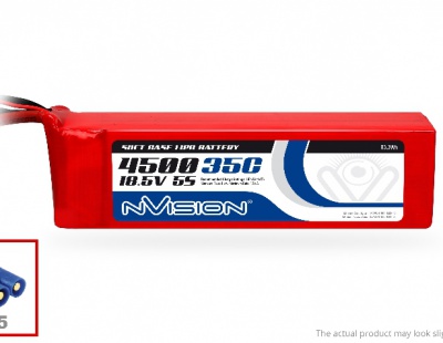 nVision - LiPo 4500mAh 5S 18.5V 35C (EC5 plug)