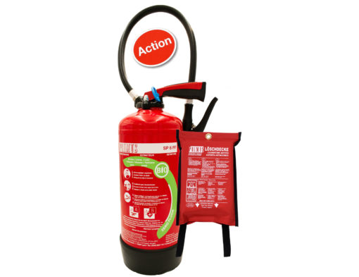 Primus - Extincteur à Mousse BIO Sans Fluor, 6 Litres "SP6FF" + Couverture anti-feu